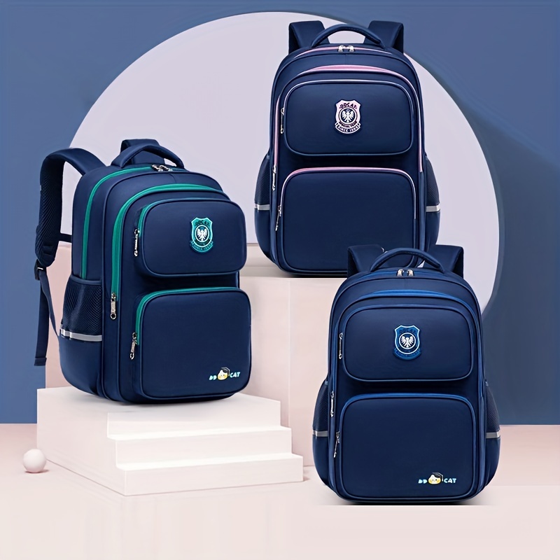 Large Capacity Backpack with Reflective Strip Spine Protection