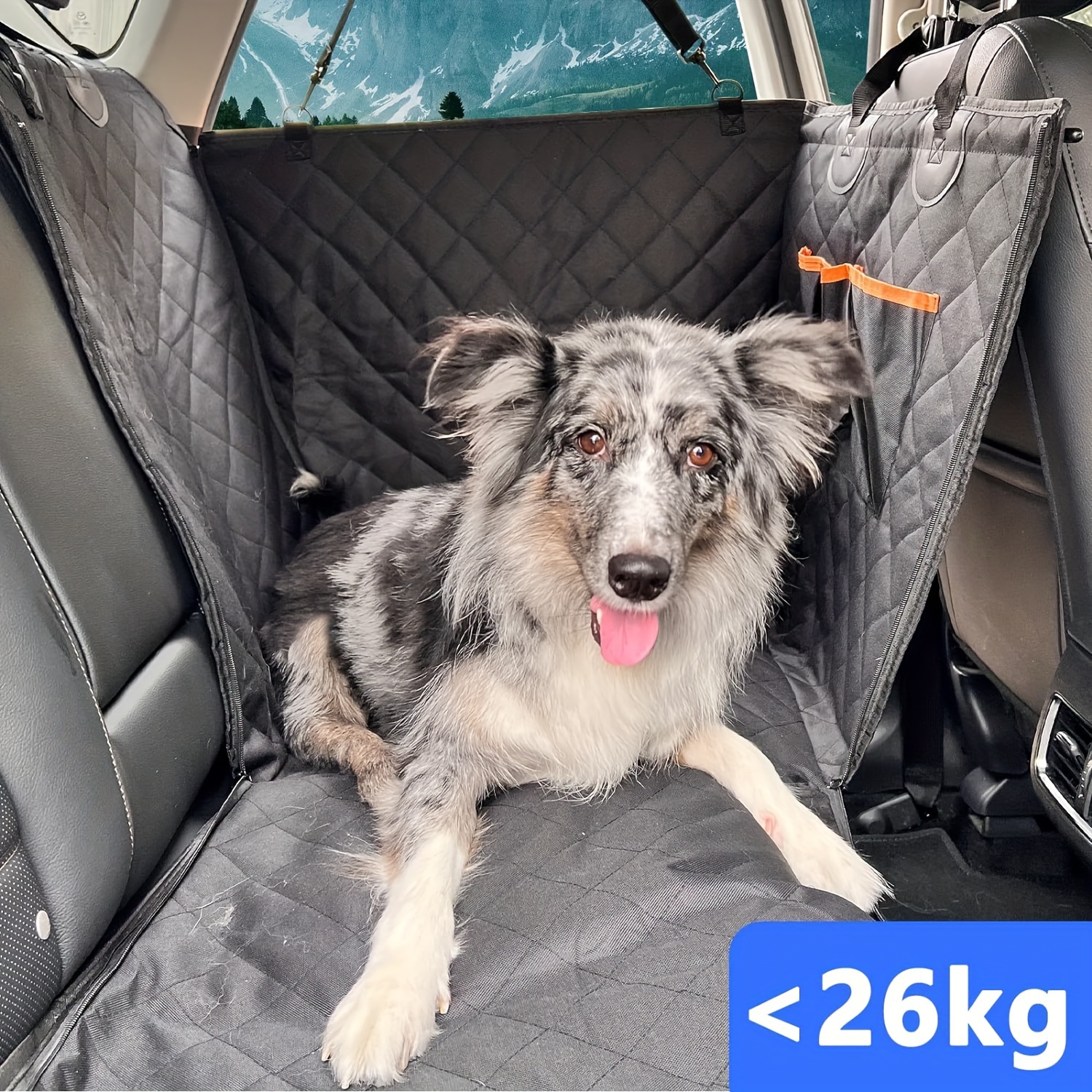 TKYZ Extension de siège arrière pour chiens, housse de siège de voiture  pour grand chien, hamac pour siège arrière de voiture, lit pour chien,  matelas non gonflable pour voiture, SUV, camion (noir) 