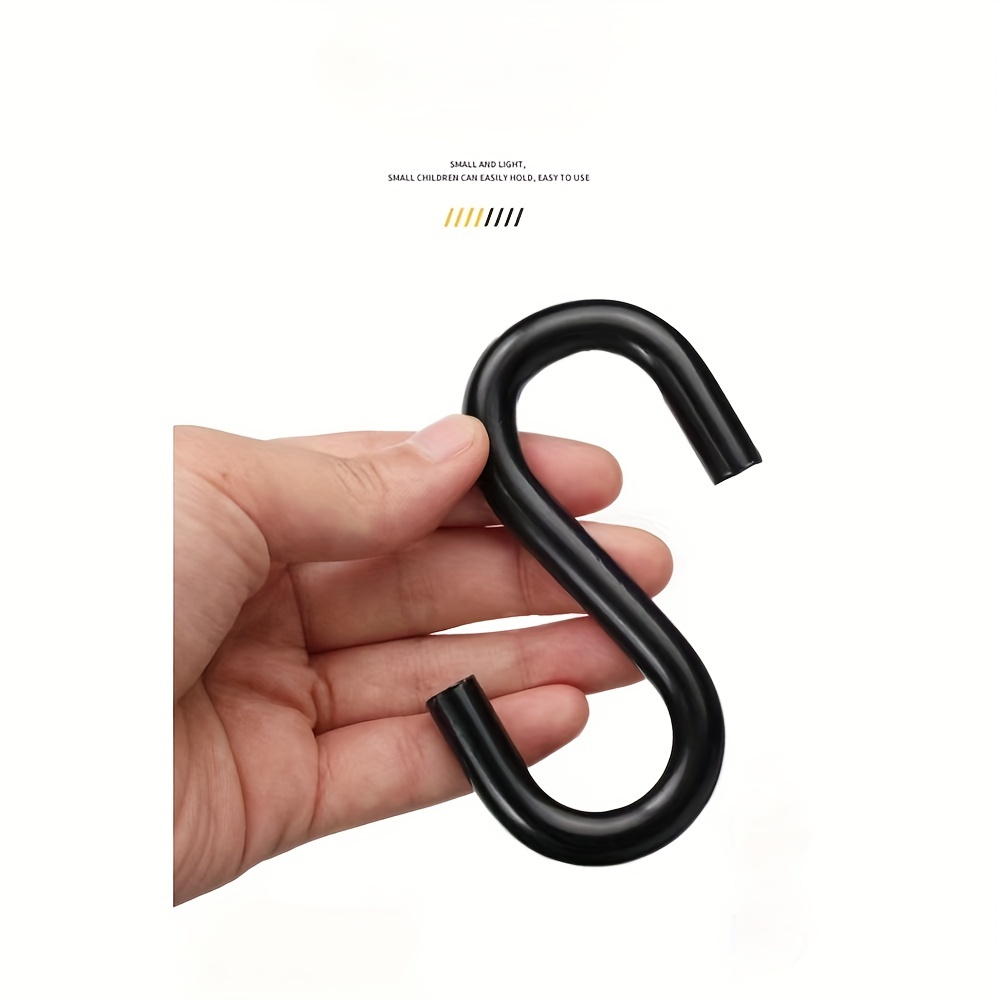 2-pack Heavy-Duty S Shaped Hooks Hammock S Hooks Utility Hooks, 3