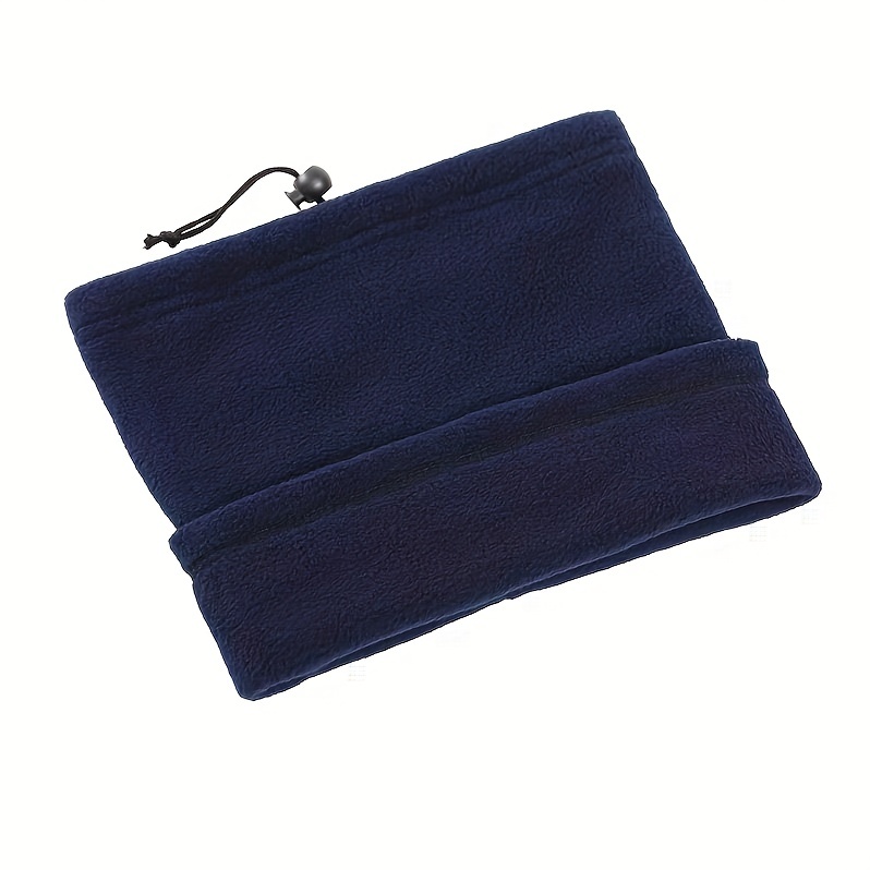 1pc Plain Color Warm Fleece Fabric Comfortable Skin-friendly Neck Warmer With Double-layer, Ideal choice for Gifts details 4