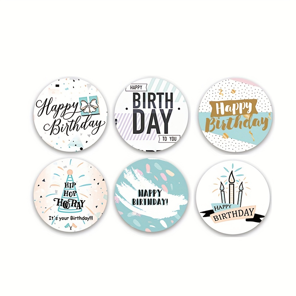 500 Stickers Happy Birthday Stickers Labels Office - Temu
