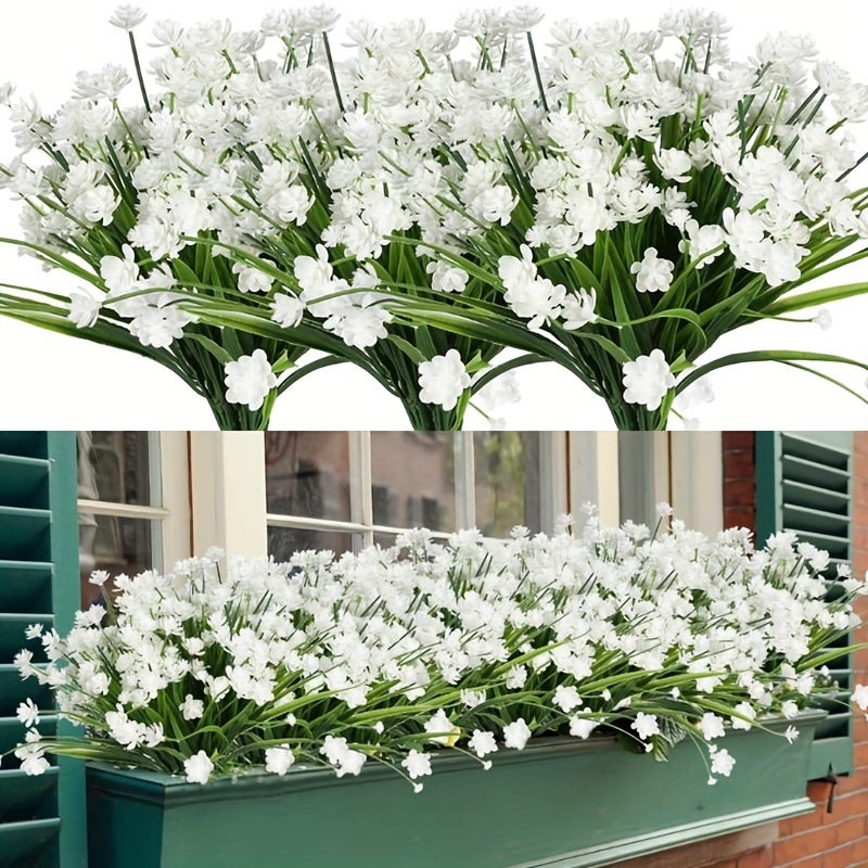 Vase Decoration Green Flowers, Artificial Flowers Green