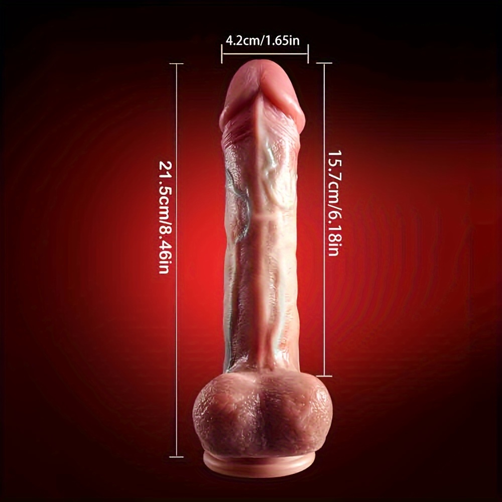 8.5 Soft Realistic Silicone Dildo Suction Cup Enhance Temu Canada