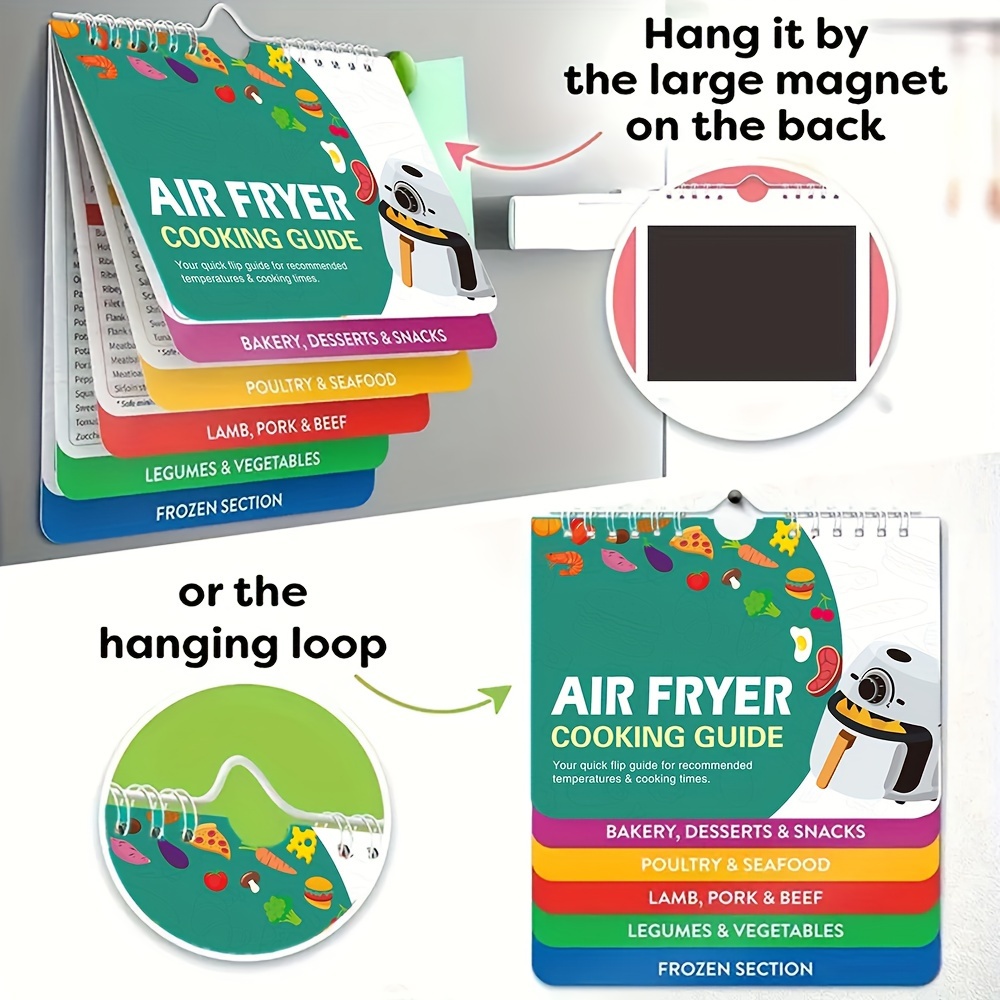 Air Fryer Magnetic Cheat Sheet Set Instant Pot Pressure Cooker