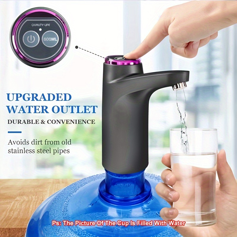 TUOBARR Electric Water Bottle Pump USB Charging Drinking Water Dispenser  For 5 Gallon Water Bottles Portable Water Dispenser For Home Camping