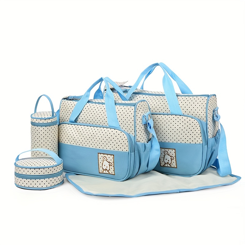 Hot Oblique Span Waterproof Mommy Bag Set, 5pcs