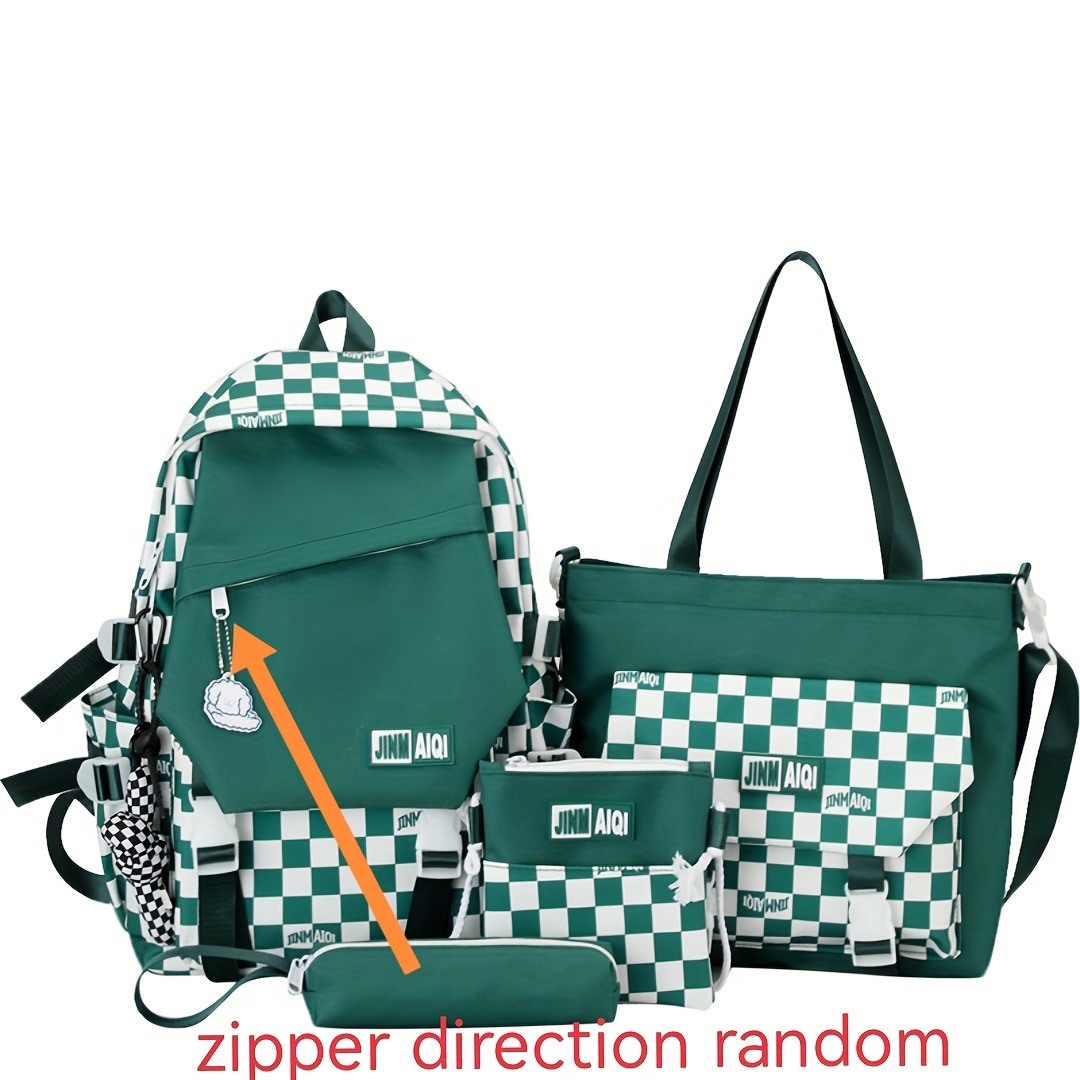 Checkered bookbag 2025