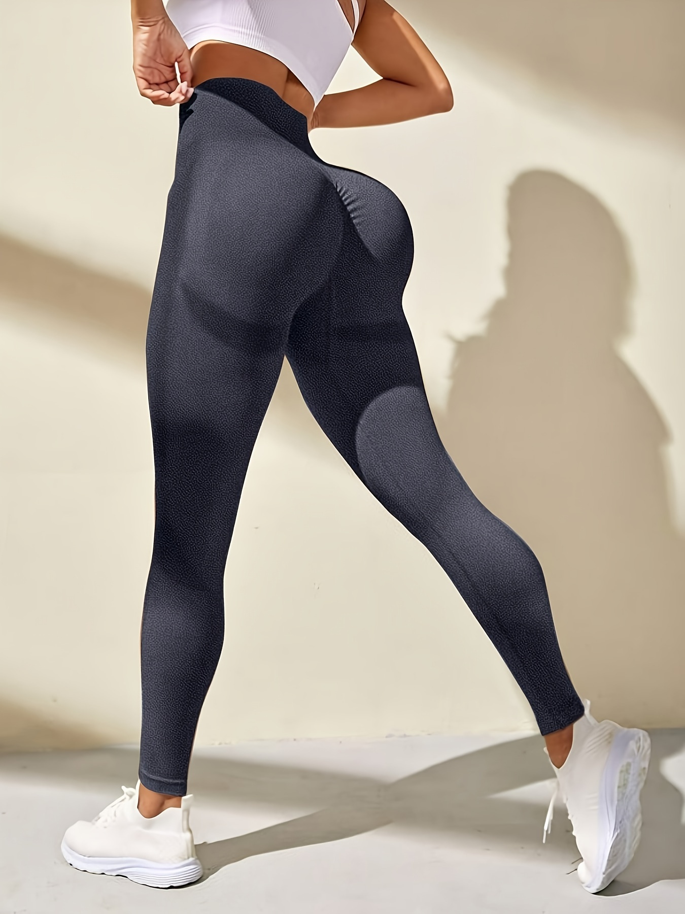 Women's Activewear: High Waist Seamless Running Sports - Temu