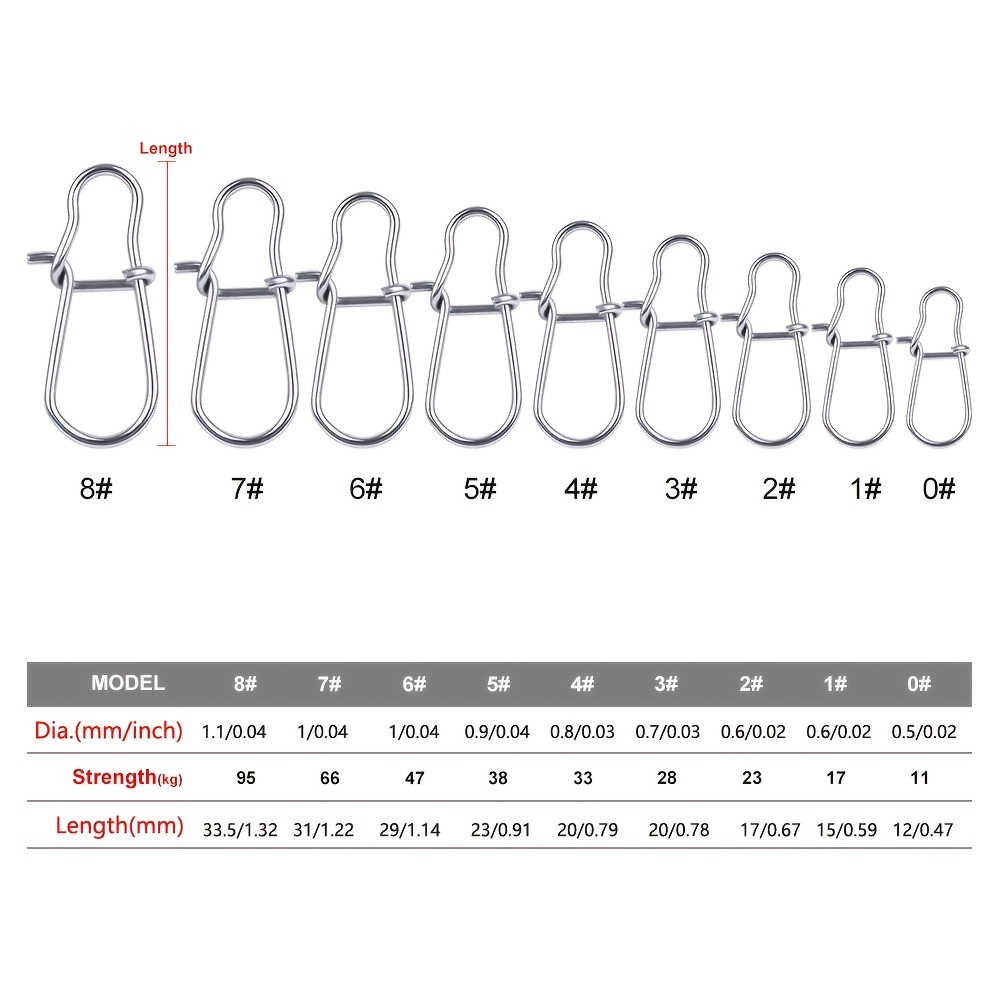 Premium Barrel Swivel With Safety Snap - 100pcs/lot