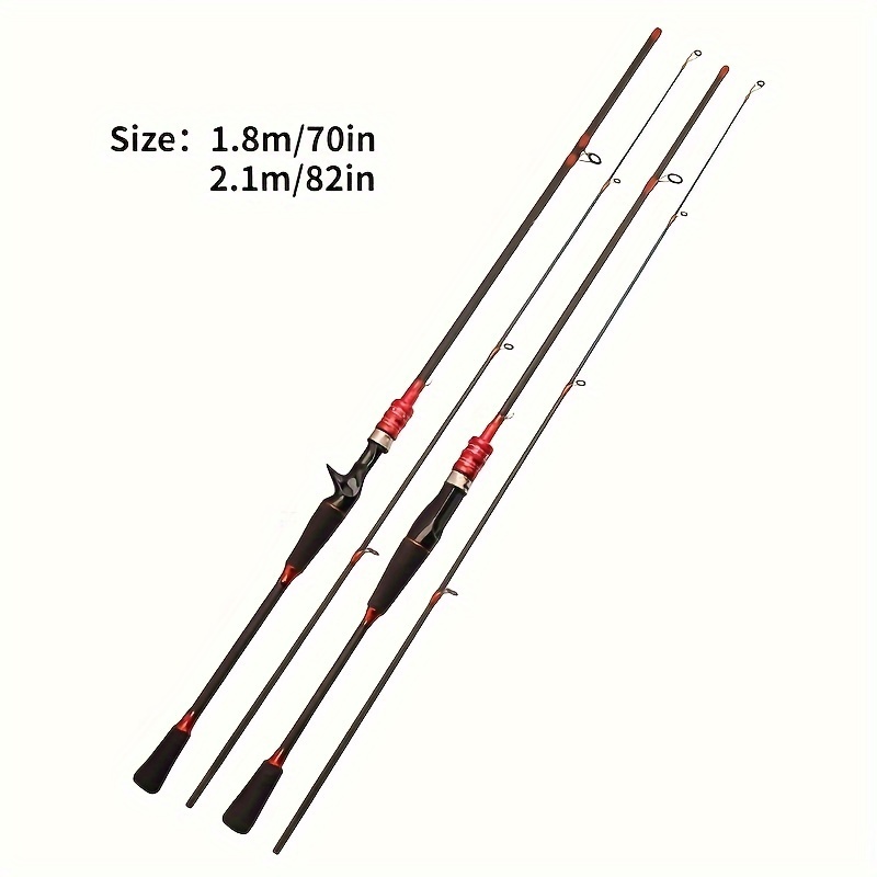 Lure Fishing Rod Lightweight Ul Carbon Spinning Pole Fishing - Temu