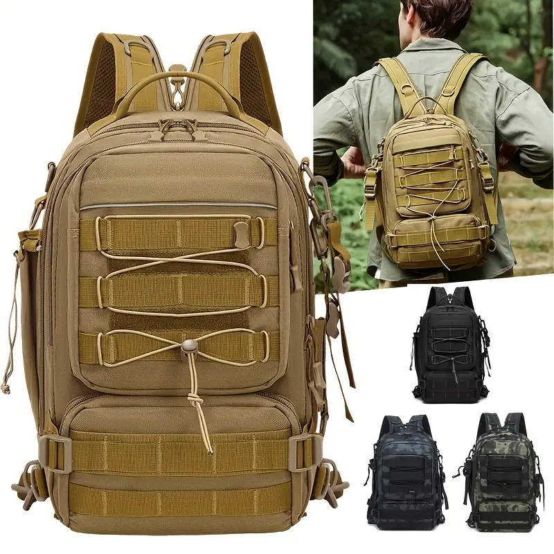 Men's Multifunctional Outdoor Backpack Camouflage Camping - Temu Canada