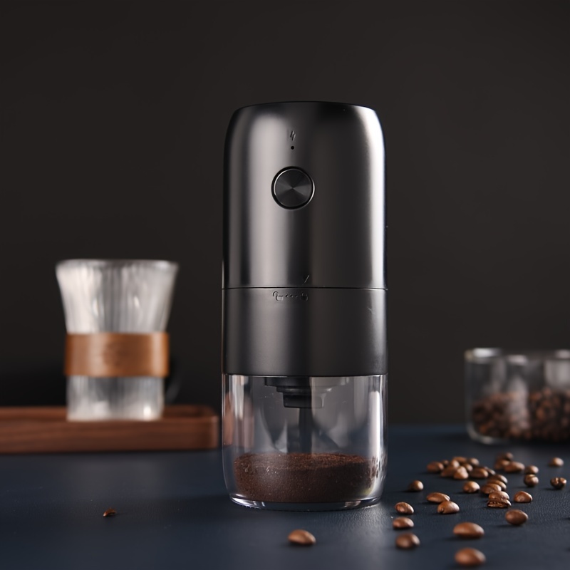 Portable Electric Ceramic Conical Burr Coffee Grinder - Adjustable
