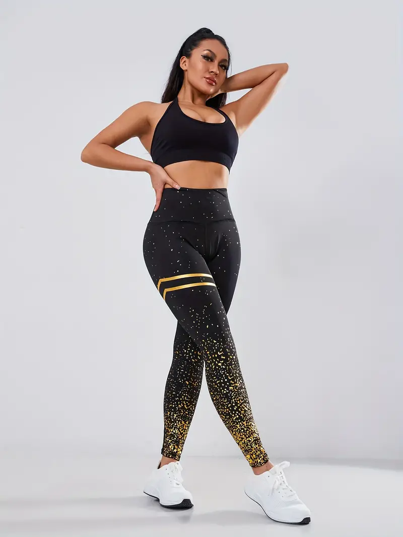 Calças De Yoga Slim Fit Na Moda, Leggings Elásticas Para Corrida E Treino,  Roupa Desportiva Feminina