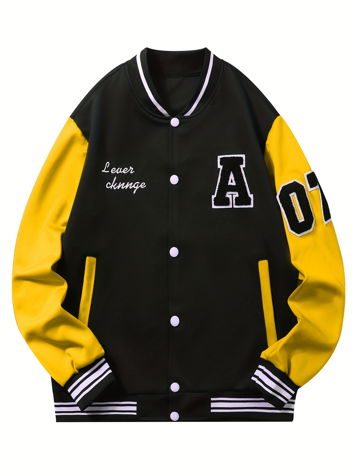 Buy Baseball Varsity Letterman Unisex Yellow Jacket