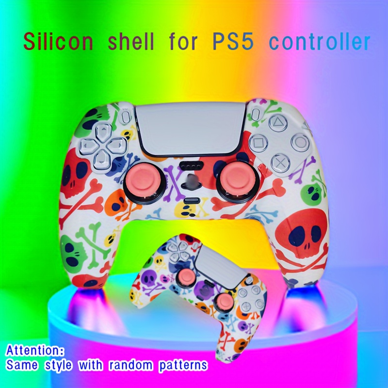  Funda De Controlador De Silicona PS5, Piel Del Controlador De PS5  Rosa, Piel Del Controlador De Playstation 5 - Rosa Claro : Videojuegos