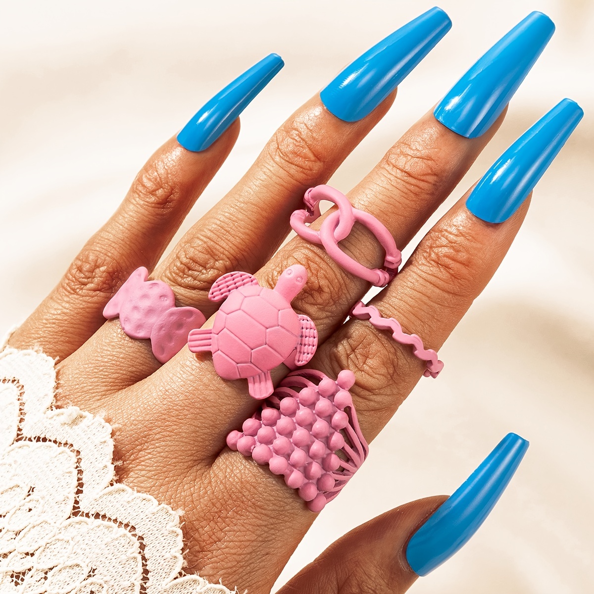 Girls Stackable Knuckle Rings - Temu