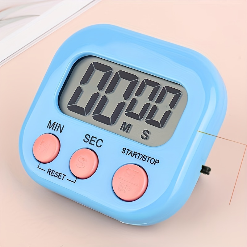 Magnet Kitchen Cooking Timers LCD Digital Screen Kitchen Timer Square Cooking  Timer Count Up Countdown Alarm