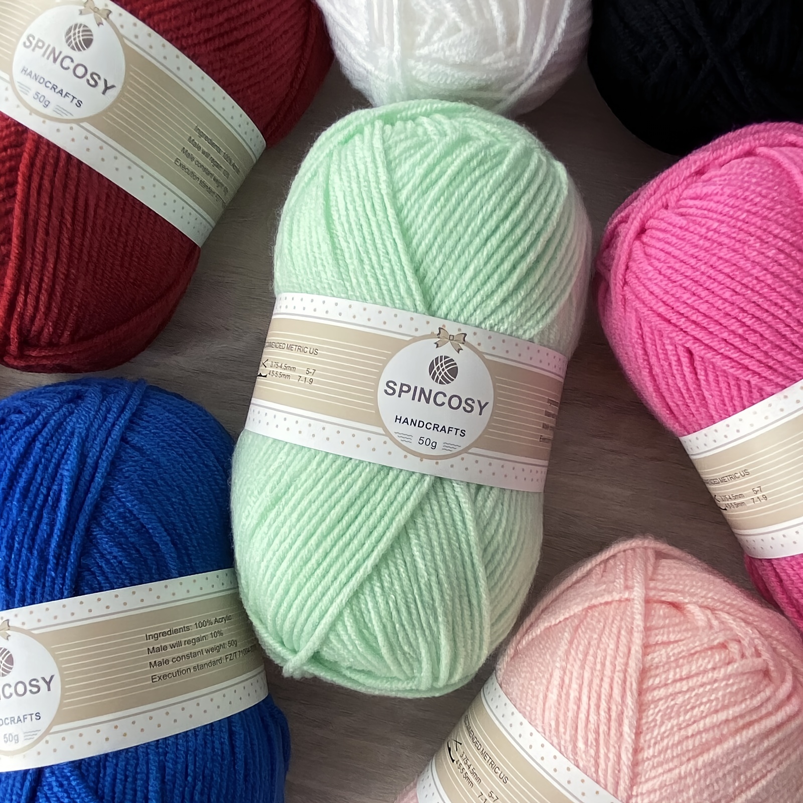 100% Acrylic Yarn, Worsted - 4 Pack in 2023