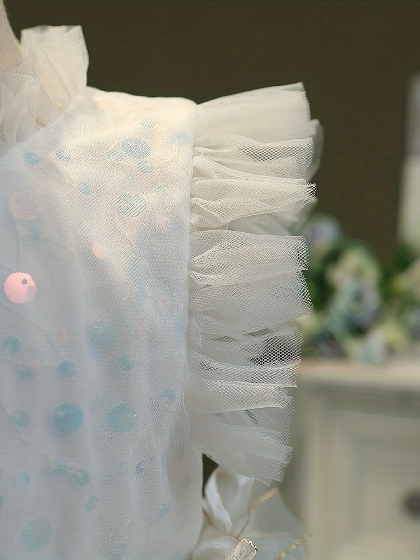 Girls' Sequins & Tiered Princess Dress for Summer