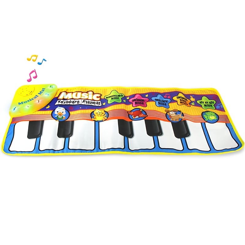 Alfombrillas de juego con estante de música para bebé, Alfombra de  rompecabezas con teclado de Piano