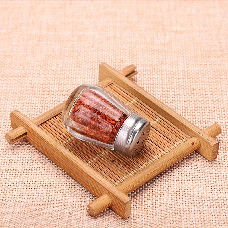 Mini Spice Jars, Empty Spice Bottles With Holes, Seasoning Glass Containers  For Spice Rack, Drawer, Cabinet, Portable Outdoor Barbecue Seasoning  Bottle, Kitchen Accessaries, Household Seasoning Bottle - Temu