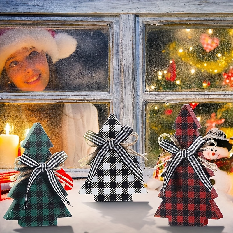 Christmas Bows, Plaid, Decorations, Presents, Home Decor 