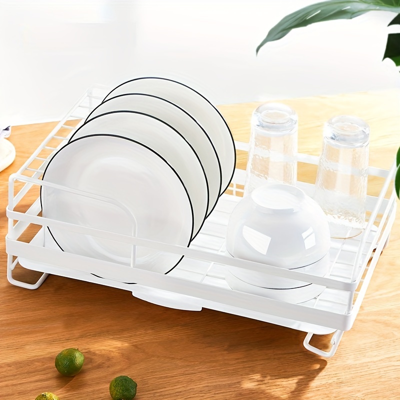 1pc Double Layers Khaki Pp Dish Rack, Kitchen Storage Rack Utensil Drain  Rack, Suitable For All Families