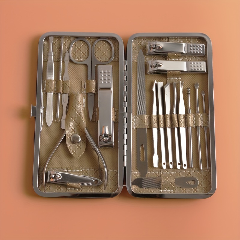 19 Pcs Nail Clipper Kit, Professional Manicure Set