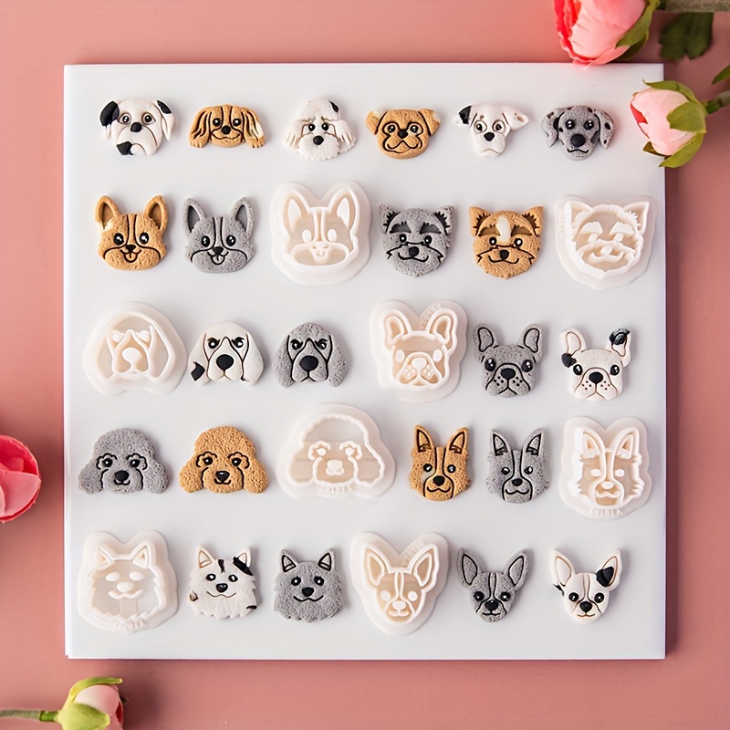 Cartoon Animal Pendant Silicone Mold Cute Corgi Teddy Dog - Temu