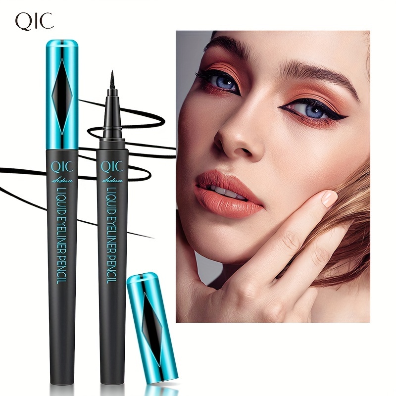 Black Liquid Eyeliner Super Waterproof Long Cosmetics Tools - Temu