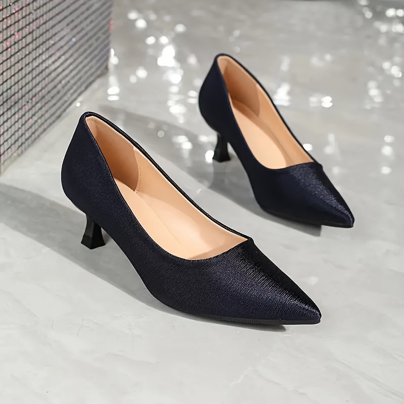 Gray satin hot sale pumps