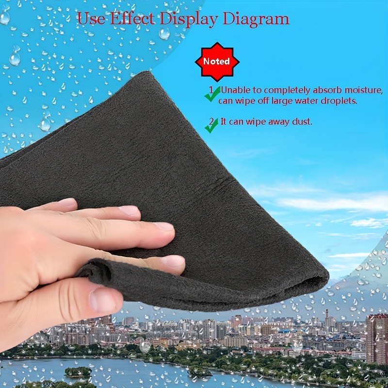2pcs 20cm*25cm Multipurpose Magic Cleaning Cloth, Thickened Kitchen Glass &  Mirror Cleaning Towel, Household Cleaning Tool
