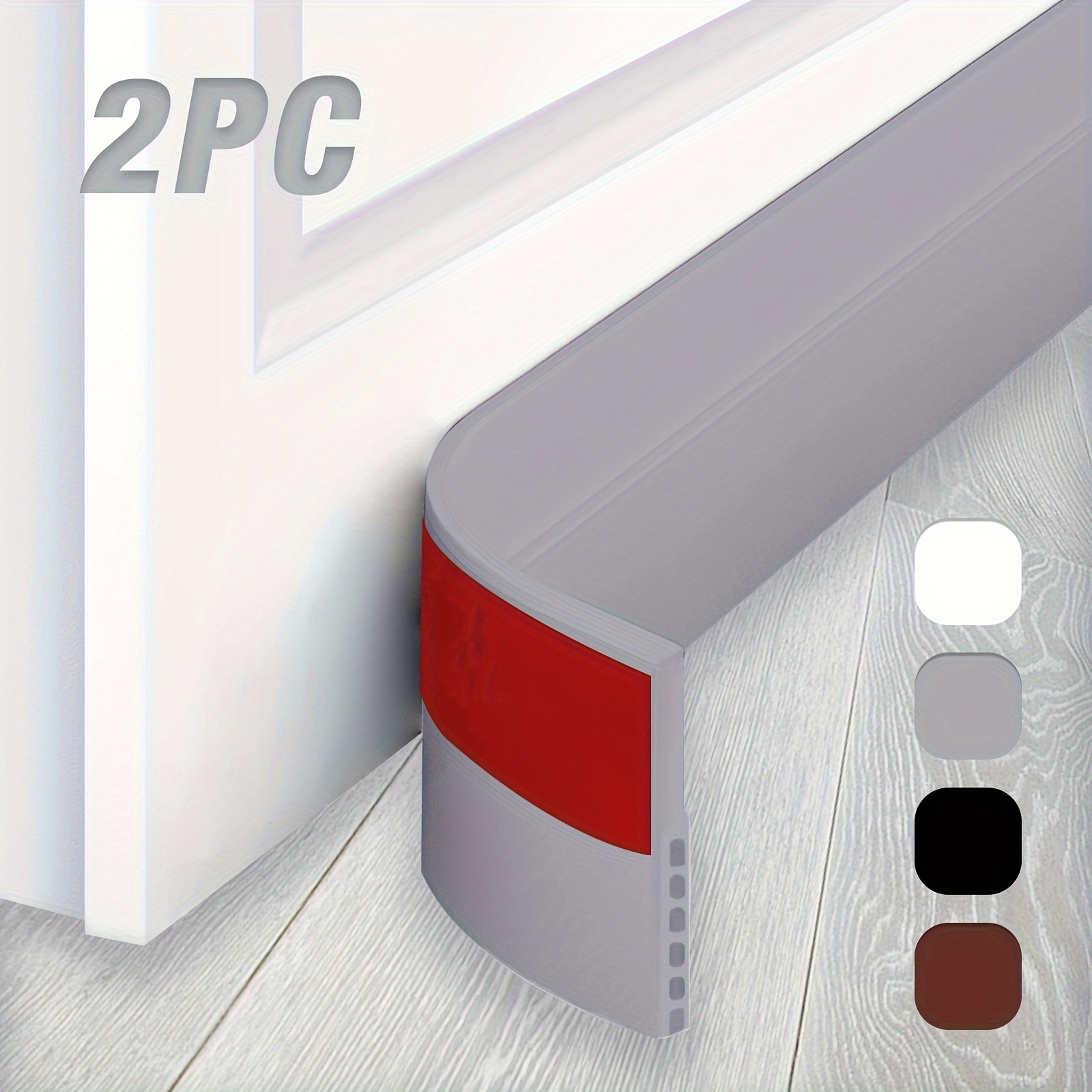 2pcs Door Draft Stopper Under Door Door Draft Stopper Under Door Seal Strip