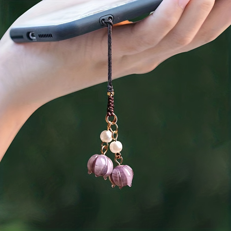 Lily Of The Valley Phone Charm, Flower Phone Charm, Keychain Charm, Bag  Charm