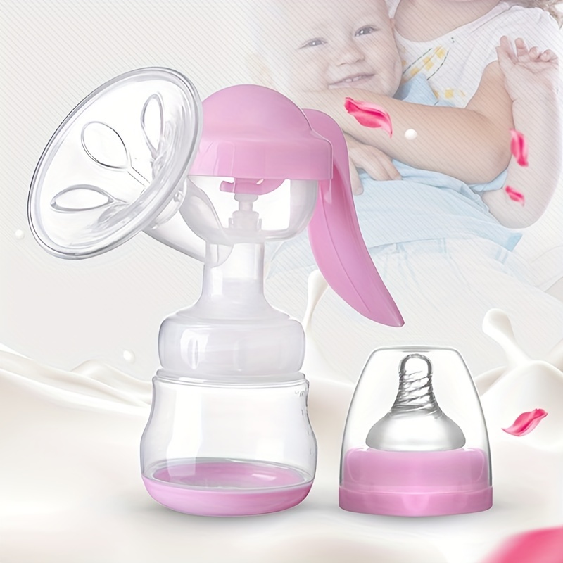Manual Breast Pump for Comfortable Milk Expression, Silicone