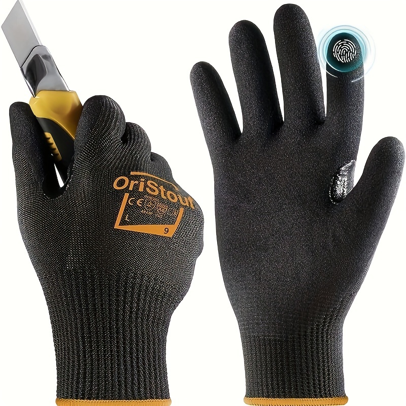 Level 5 Cut resistant Work Gloves With Firm Non slip Grip - Temu