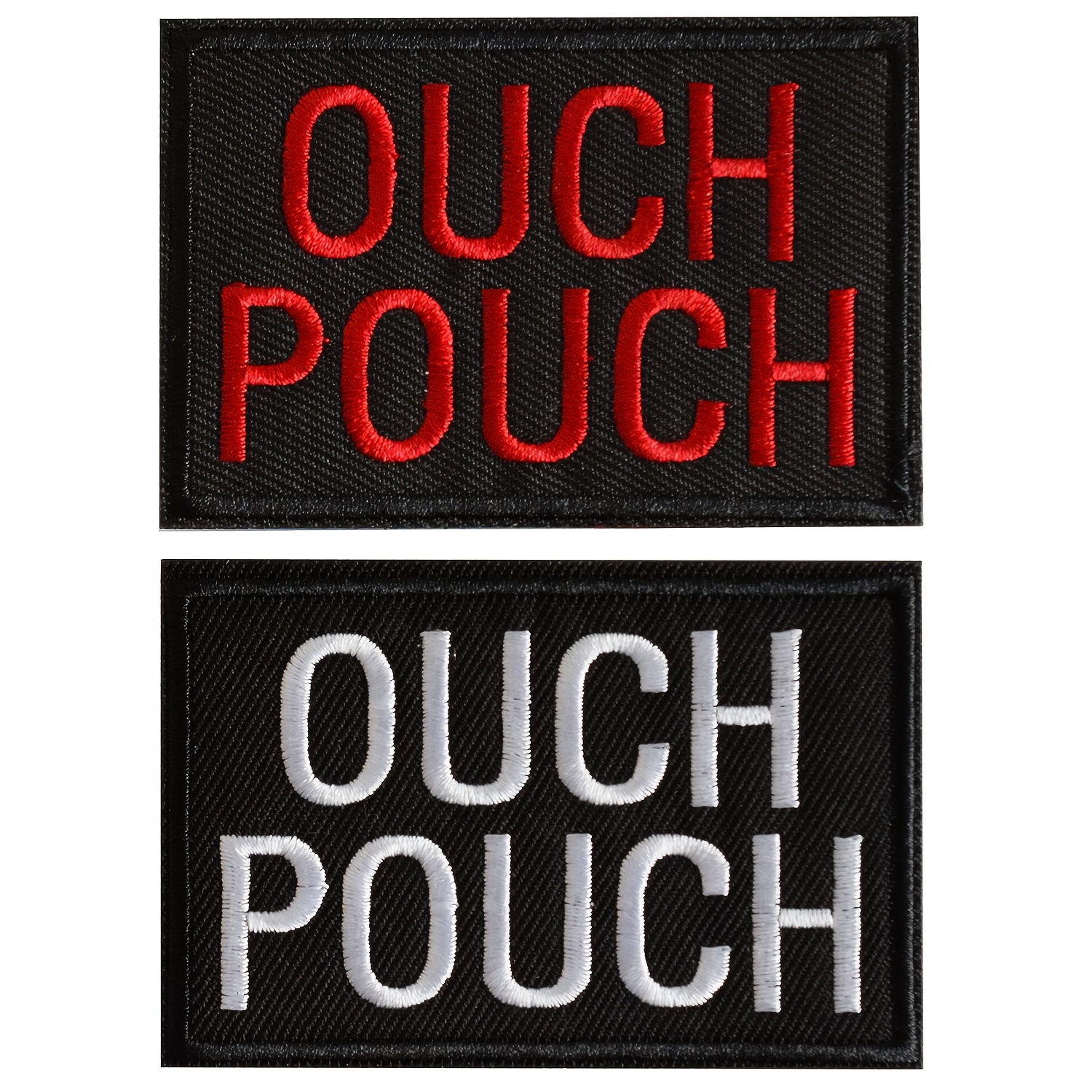 OUCH Pouch Tactical Patches, Embroidered Morale Patches, Tactical Funny  Hook And Loop Fastener For Hat Backpack Jackets