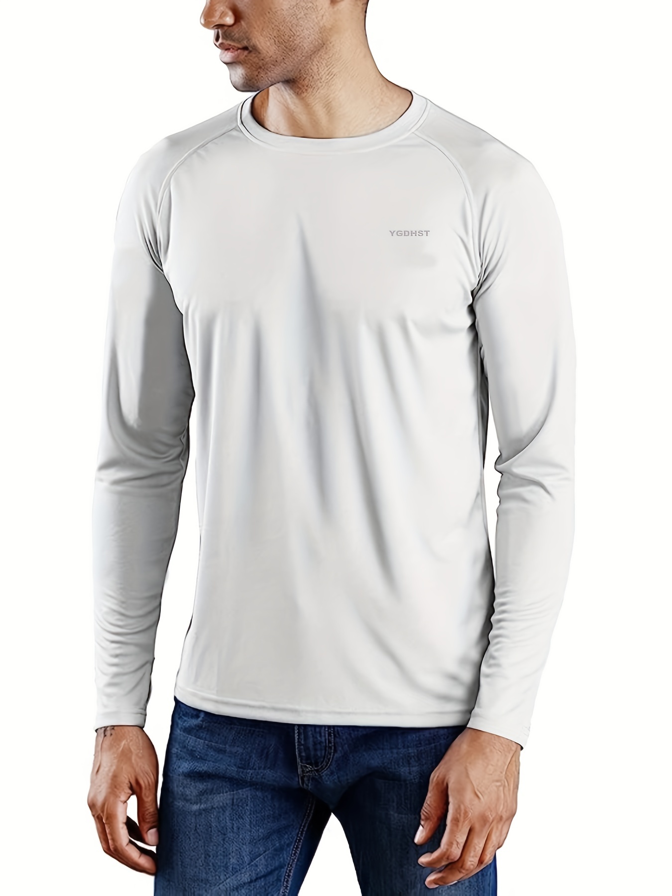 Buy Men's T-Shirt Short Sleeve Quick Dry Athletic Sports Fishing Shirt UPF  50+ Sun Protection Gard Swimming Tops Stretch Online at desertcartSeychelles