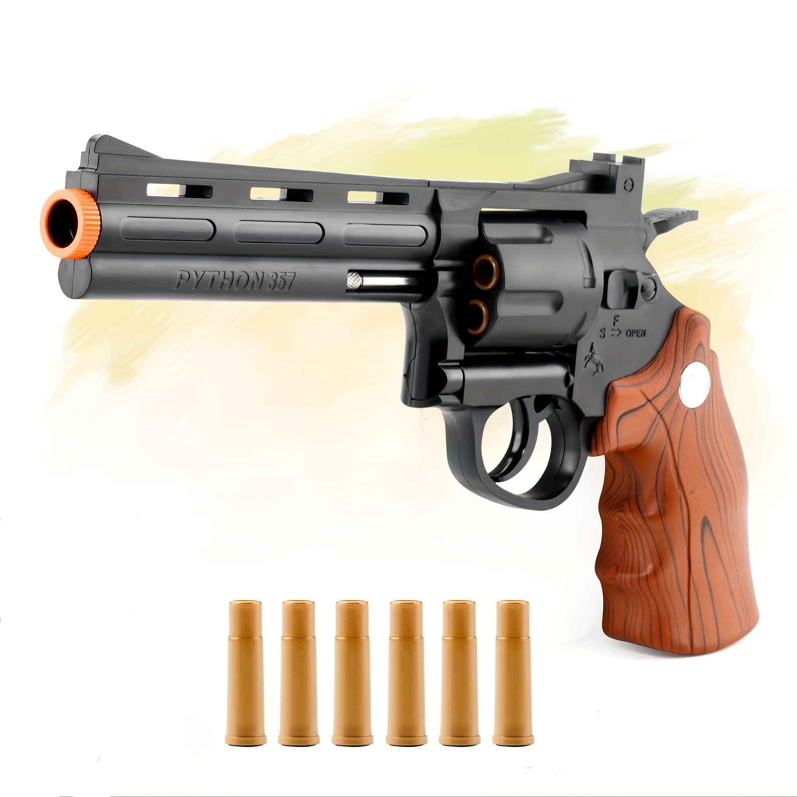 Revolver Airsoft Pistol Paintball Soft Bullet Gun Burst Revolver