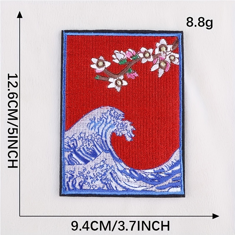 Sea Wave Embroidery Patches For Men - Clothing Repair & Decoration, Iron-on  Model Cloth Sticker For Diy Projects - Temu