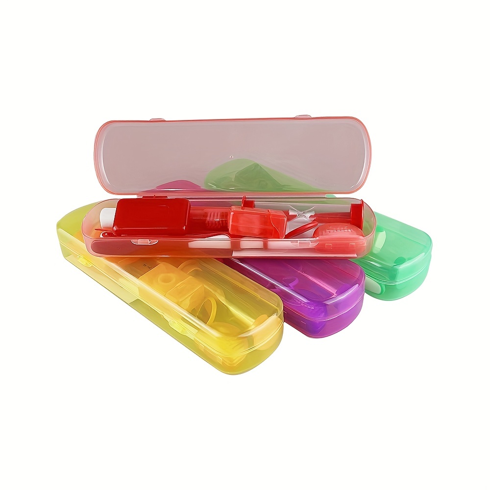 Kit de limpieza de frenillos para dientes, kit de cepillo de dientes de  ortodoncia portátil, kit de viaje dental para cuidado bucal, cepillo