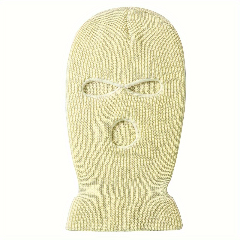 Maschera da sci a 3 fori con copri viso in maglia cappello Winter Balaclava  - Cina Maschera da sci e cappello copriviso prezzo