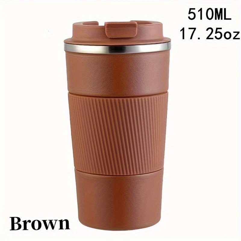Double Walled Coffee Travel Thermos with Lid Insulated Stainless