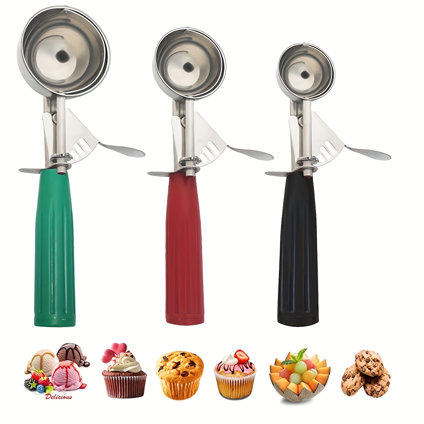 Ice Cream Scoops Stainless Steel Stainless Steel Cookie - Temu Canada