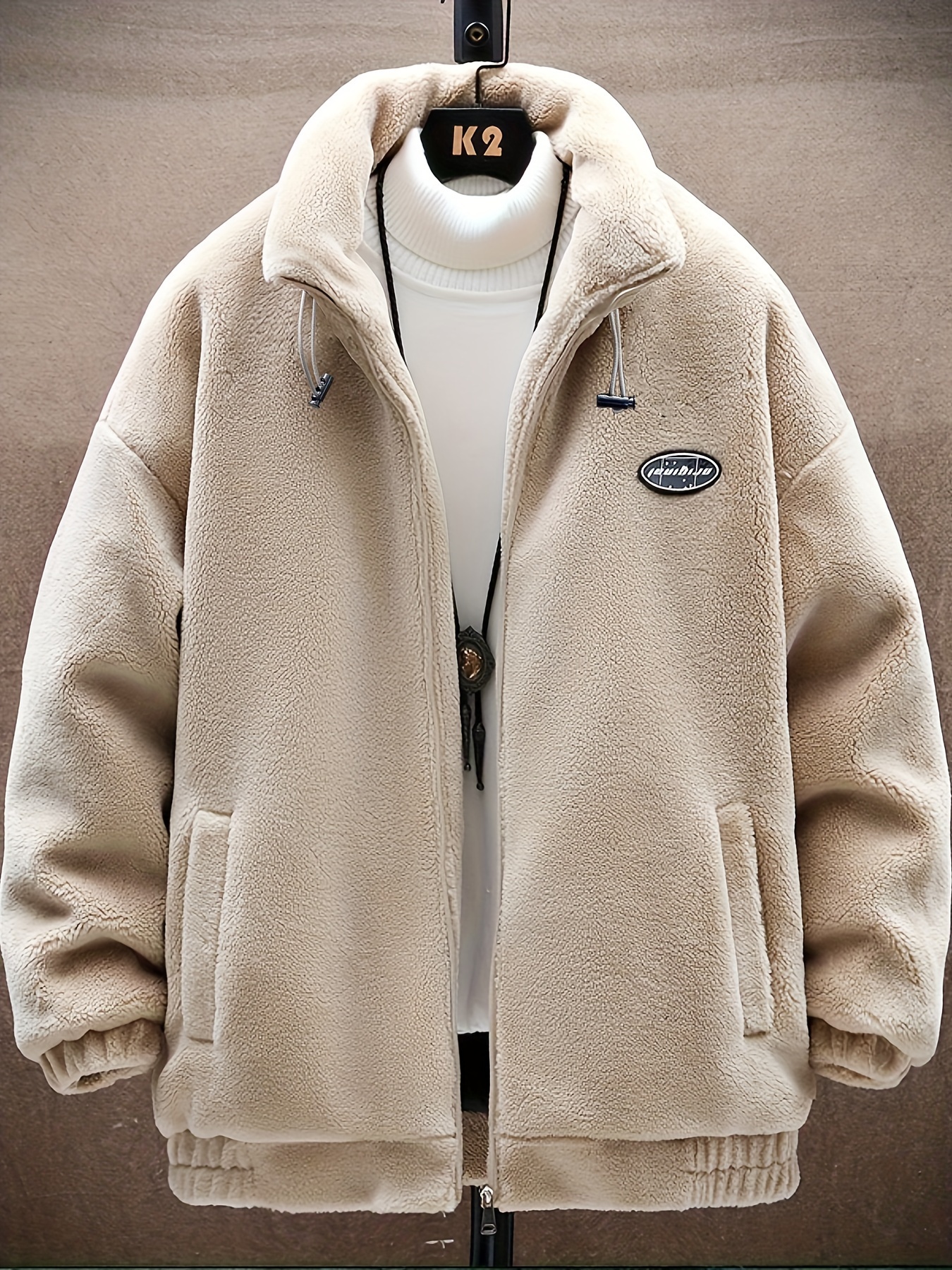 Fluffy Plush Collar Cuffs Winter Warm Fur Fleece Coat Extra - Temu Canada