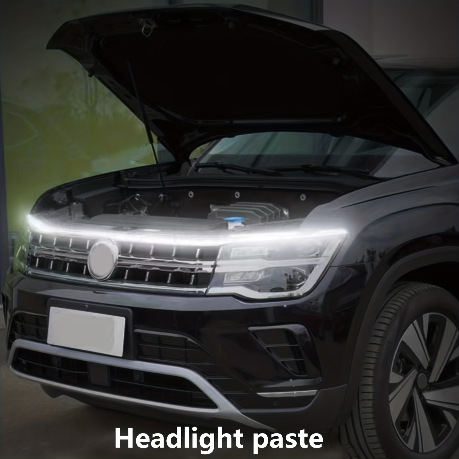 YM E-Bright Bande lumineuse LED extérieure pour capot de voiture - Étanche  - Flexible - Balayage dynamique - Kit de faisceau lumineux de jour pour