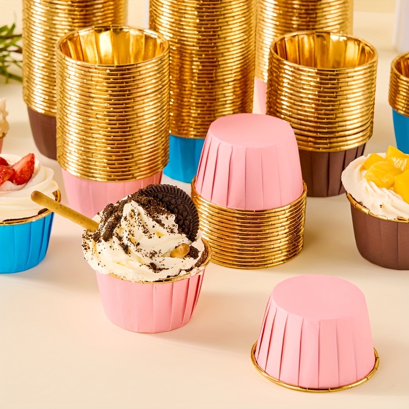 Paper Cupcake Wedding Muffin  Muffins Paper Cupcakes Gold