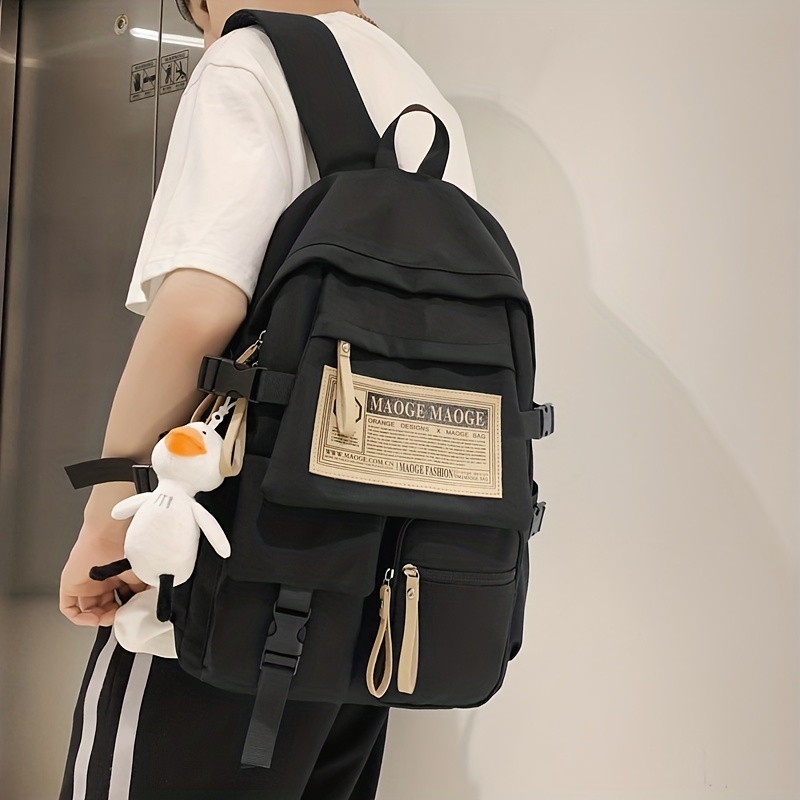 Cute High School Student Large Backpack