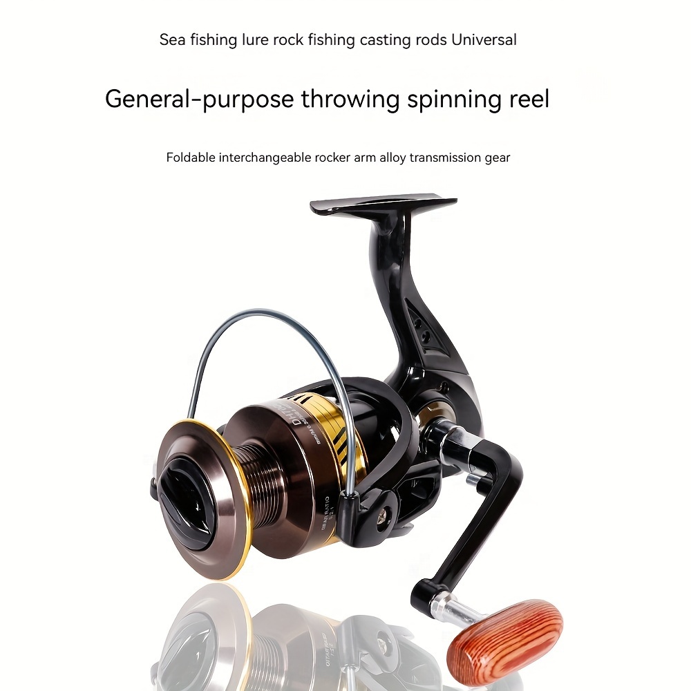 Long Casting Spinning Reel 5.2:1 Gear Ratio Metal Fishing - Temu