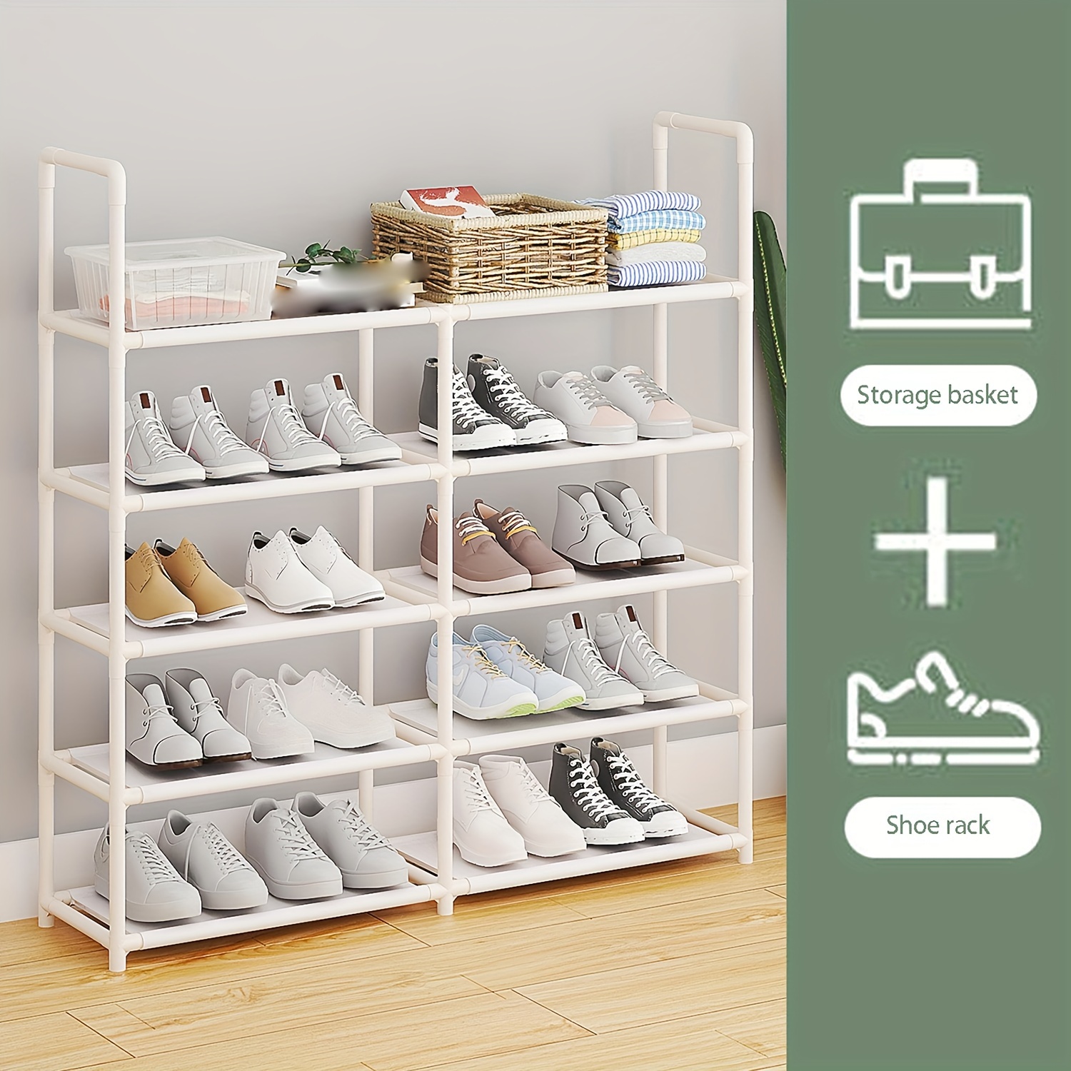 Simple Shoe Storage Rack, Household Multi-layer Shoe Rack, Bedroom Floor  Standing Storage Rack, Indoor Shoe Storage Supplies, Apartment Large  Capacity And Space Saving Shoe Storage Organizer - Temu